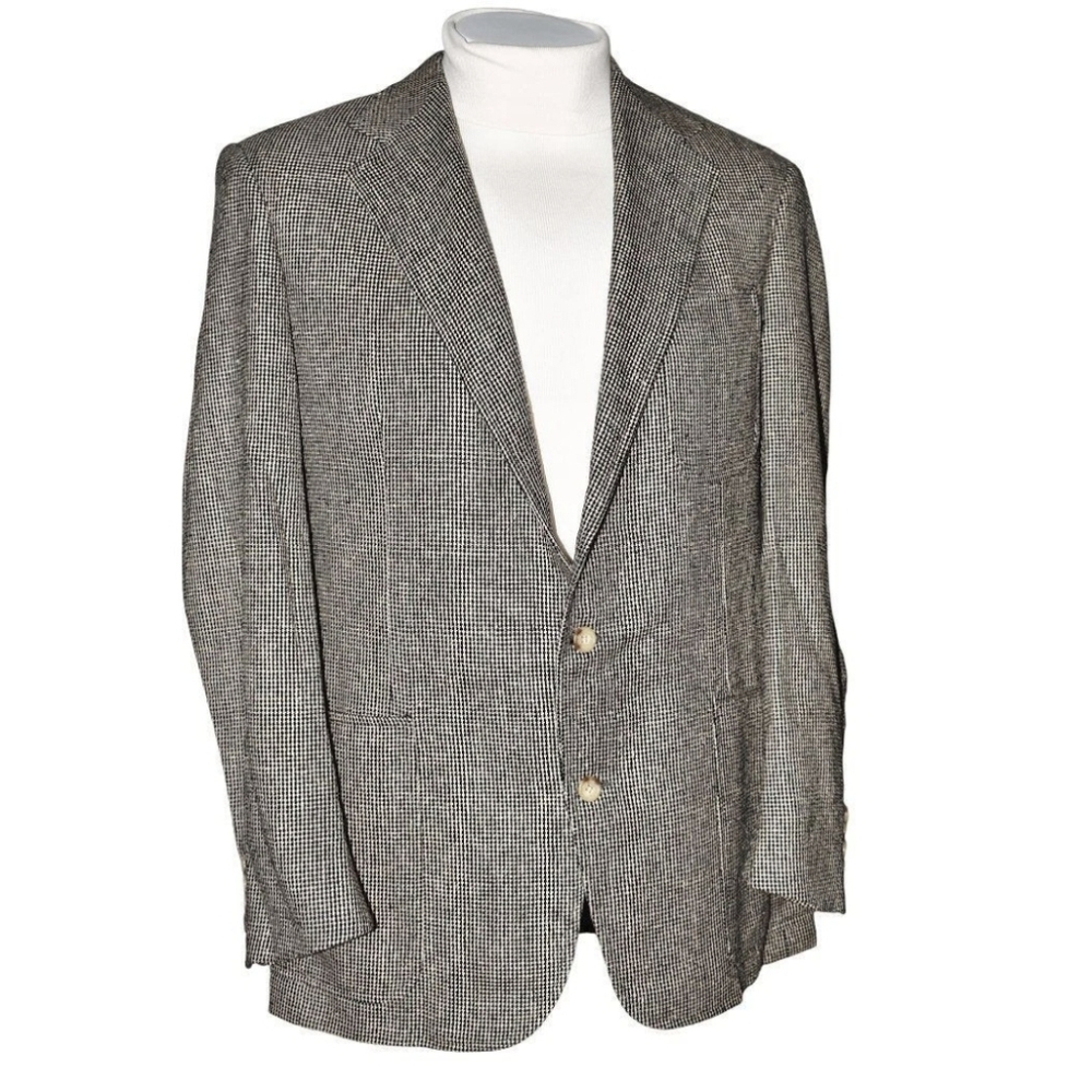 Vintage Polo by Ralph Lauren 80's - 90's  Men's Beige and Black Jacket Size 42-L